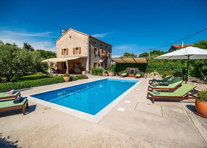 With Pool, Olive Garden And Sea View By Traveler Tourist Agency Krk - Id 2147 Villa
