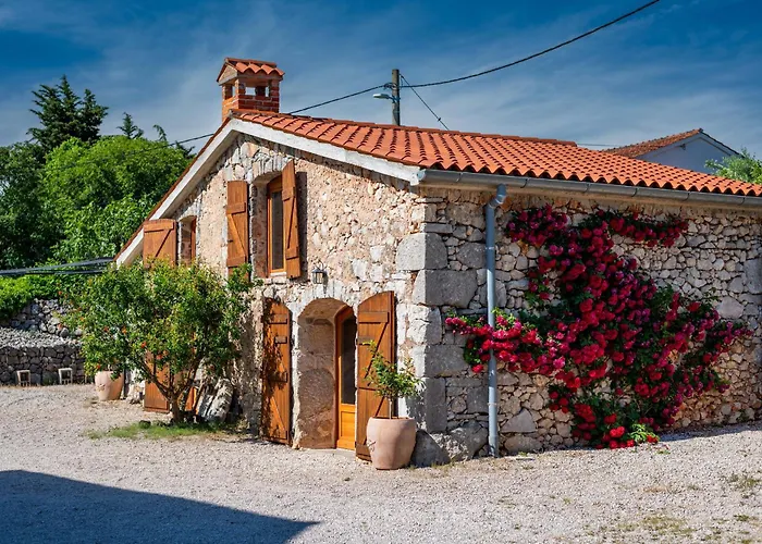 Villa With Pool, Olive Garden And Sea View By Traveler Tourist Agency Krk - Id 2147 *