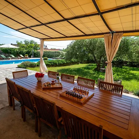 Villa With Pool, Olive Garden And Sea View By Traveler Tourist Agency Krk - Id 2147 *